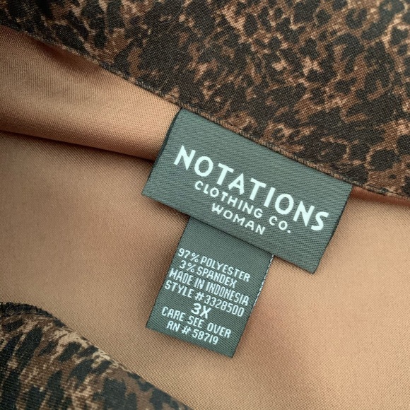 Notations Jackets & Coats Notations Clothing Animal Print Zip Up